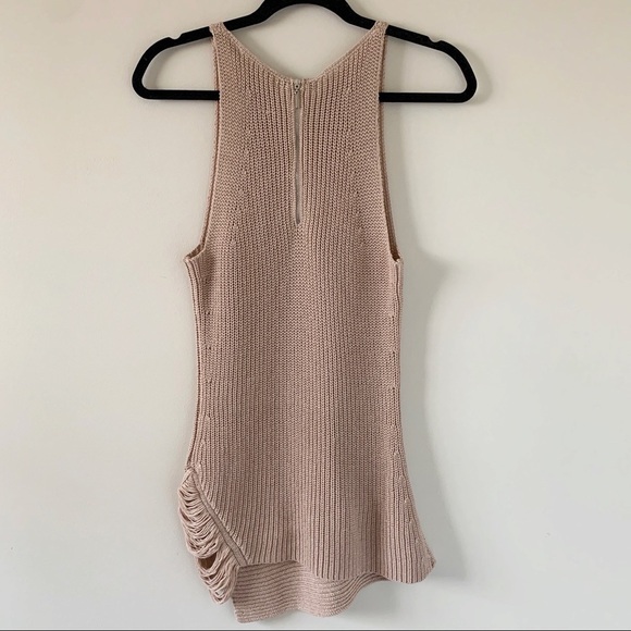Revolve One Grey Day Victoria Top Sleeveless Knit Sweater Brown Latte XS - Picture 10 of 16